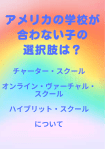 アメリカの無料のハイブリッド・スクール、オンライン・ヴァーチャル・スクール